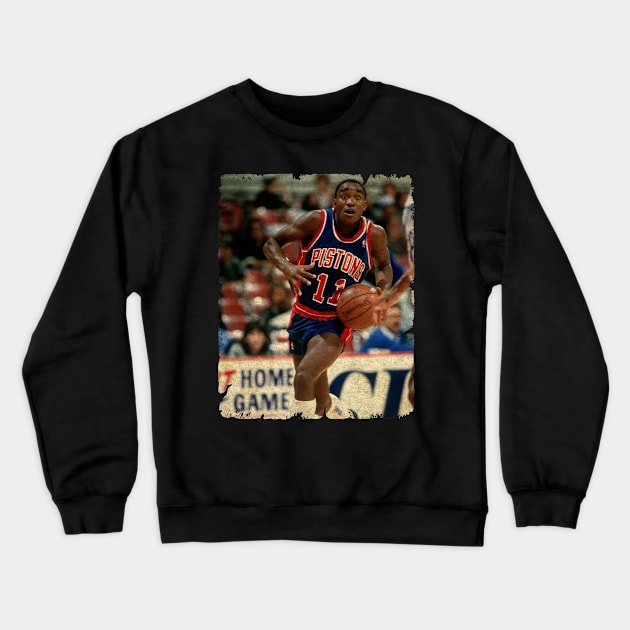 Isiah Thomas in Detroit Pistons Crewneck Sweatshirt by Wendyshopart